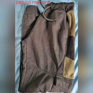 Men's Black & Olive Colorblock Joggers
